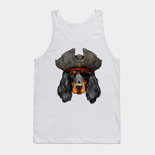 Funny Pirate Gordon Setter Dog Tank Top